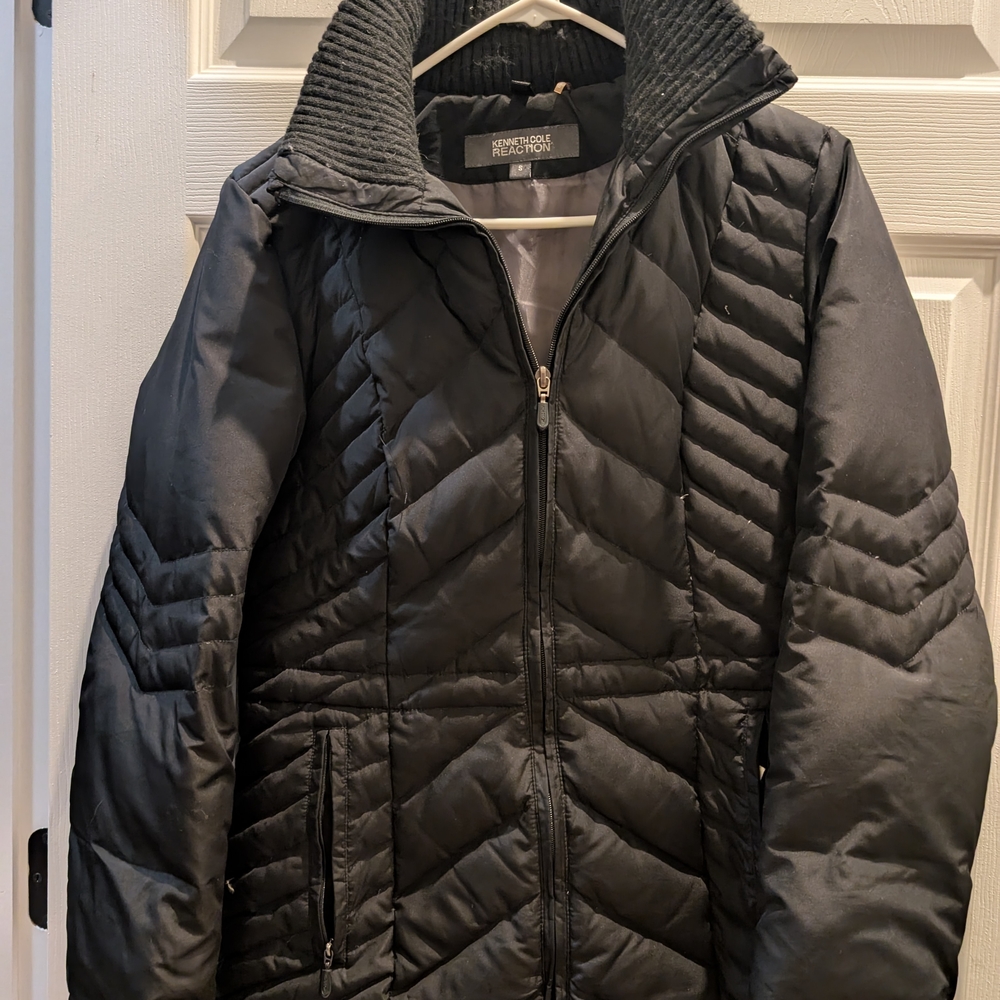 Kenneth Cole Reaction Women's Black Puffer Jacket